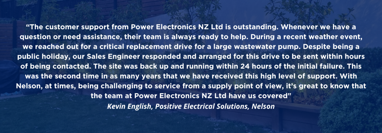 Customer Quote Kevin English Positive Electrical Solutions